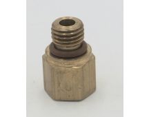 Parker brass iso port adaptor 1/4-18 nptf x m12 x 1.5 metric fitting